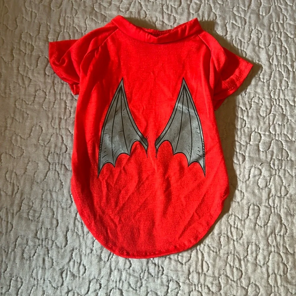 Red Dog Clothing with wings Design